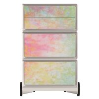 PAPERFLOW easyBox Colour Rollcontainer weiß, bunt 61610 4 Auszüge 39,0 x 43,6 x 64,2 cm