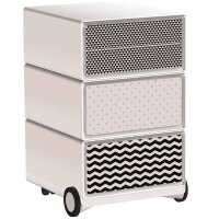 PAPERFLOW easyBox Black & White Rollcontainer...