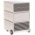 PAPERFLOW easyBox Black & White Rollcontainer weiß, schwarz 60445 4 Auszüge 39,0 x 43,6 x 64,2 cm