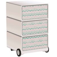 PAPERFLOW easyBox Colour Rollcontainer weiß, bunt...