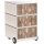 PAPERFLOW easyBox Colour Rollcontainer weiß, bunt 61579 4 Auszüge 39,0 x 43,6 x 64,2 cm