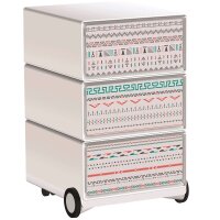 PAPERFLOW easyBox Colour Rollcontainer weiß, bunt...