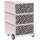 PAPERFLOW easyBox Black & White Rollcontainer weiß, schwarz 60411 4 Auszüge 39,0 x 43,6 x 64,2 cm