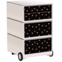 PAPERFLOW easyBox Classic Chic Rollcontainer weiß,...