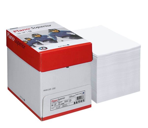 Plano® Kopierpapier Superior DIN A4 80 g/qm 2.500 Blatt Maxi-Box
