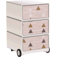 PAPERFLOW easyBox Classic Chic Rollcontainer weiß,...