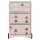 PAPERFLOW easyBox Classic Chic Rollcontainer weiß, bunt 60031 4 Auszüge 39,0 x 43,6 x 64,2 cm