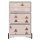 PAPERFLOW easyBox Classic Chic Rollcontainer weiß, bunt 60031 4 Auszüge 39,0 x 43,6 x 64,2 cm