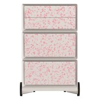 PAPERFLOW easyBox Garden Factory Rollcontainer weiß, bunt 61691 4 Auszüge 39,0 x 43,6 x 64,2 cm
