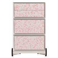 PAPERFLOW easyBox Garden Factory Rollcontainer weiß, bunt 61691 4 Auszüge 39,0 x 43,6 x 64,2 cm