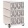 PAPERFLOW easyBox Black & White Rollcontainer weiß, schwarz 60491 4 Auszüge 39,0 x 43,6 x 64,2 cm