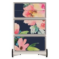 PAPERFLOW easyBox Garden Factory Rollcontainer weiß, bunt 61675 4 Auszüge 39,0 x 43,6 x 64,2 cm