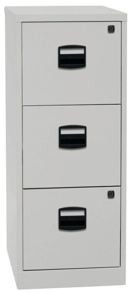 BISLEY Home PFA 3 Hängeregistraturschrank lichtgrau 3 Schubladen 41,3 x 40,0 x 101,5 cm, 1 St.