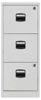 BISLEY Home PFA 3 Hängeregistraturschrank lichtgrau 3 Schubladen 41,3 x 40,0 x 101,5 cm, 1 St.