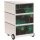 PAPERFLOW easyBox Tropical Rollcontainer weiß, bunt 62455 4 Auszüge 39,0 x 43,6 x 64,2 cm