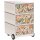 PAPERFLOW easyBox Garden Factory Rollcontainer weiß, bunt 60251 4 Auszüge 39,0 x 43,6 x 64,2 cm