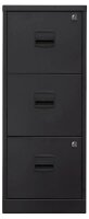 BISLEY Home PFA 3 Hängeregistraturschrank schwarz 3 Schubladen 41,3 x 40,0 x 101,5 cm, 1 St.