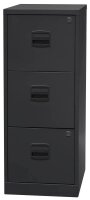 BISLEY Home PFA 3 Hängeregistraturschrank schwarz 3 Schubladen 41,3 x 40,0 x 101,5 cm, 1 St.