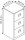 BISLEY Home PFA 3 Hängeregistraturschrank schwarz 3 Schubladen 41,3 x 40,0 x 101,5 cm, 1 St.