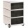 PAPERFLOW easyBox Industrial Rollcontainer weiß, bunt 61739 4 Auszüge 39,0 x 43,6 x 64,2 cm