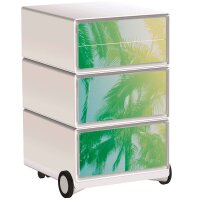 PAPERFLOW easyBox Tropical Rollcontainer weiß, bunt...