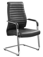 Mayer Besucherstuhl myDELUXE 2591 schwarz Leder, 1 St.