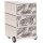 PAPERFLOW easyBox Black & White Rollcontainer weiß, schwarz 60571 4 Auszüge 39,0 x 43,6 x 64,2 cm