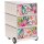 PAPERFLOW easyBox Tropical Rollcontainer weiß, bunt 62753 4 Auszüge 39,0 x 43,6 x 64,2 cm