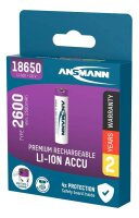 ANSMANN USB-Akku USB-C  Li-Ion 18650 2.600 mAh, 1 St.