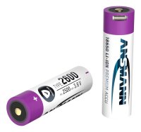 ANSMANN USB-Akku USB-C  Li-Ion 18650 2.600 mAh, 1 St.