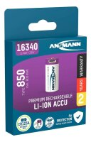 ANSMANN USB-Akku USB-C Li-Ion 16340 850 mAh, 1 St.