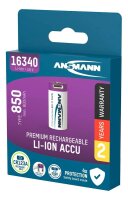 ANSMANN USB-Akku USB-C Li-Ion 16340 850 mAh, 1 St.