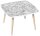 PAPERFLOW Kids Dschungel Maltisch quadratisch Spanplatte weiß 60,0 x 60,0 x 40,0 cm, 1 St.