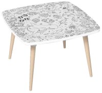 PAPERFLOW Kids Ozean Maltisch quadratisch Spanplatte...