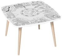 PAPERFLOW Kids Monument Maltisch quadratisch Spanplatte...
