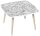 PAPERFLOW Kids Dschungel Maltisch quadratisch Spanplatte weiß 60,0 x 60,0 x 46,0 cm, 1 St.