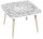 PAPERFLOW Kids Bauernhof Maltisch quadratisch Spanplatte weiß 60,0 x 60,0 x 46,0 cm, 1 St.