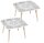 PAPERFLOW Kids Monument Maltische quadratisch Spanplatte weiß 60,0 x 60,0 x 46,0 cm, 2 St.