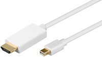 goobay Mini-DisplayPort/HDMI A Kabel 2,0 m weiß, 1 St.