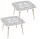 PAPERFLOW Kids Sport Maltische quadratisch Spanplatte weiß 60,0 x 60,0 x 40,0 cm, 2 St.