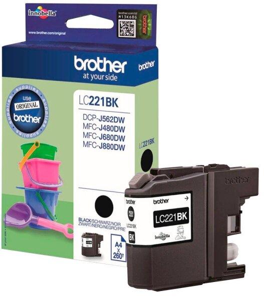 brother LC-221BK schwarz Druckerpatrone