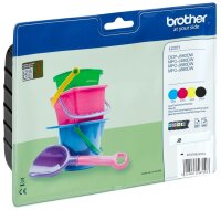 brother LC-221BK/C/M/Y schwarz, cyan, magenta, gelb...