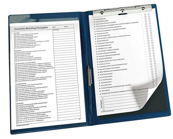 AVERY Zweckform Klemmbrettmappe 2301 DIN A4 blau Karton, 1 St.