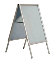 update displays Kundenstopper silber DIN A0 2 Fächer...