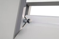 update displays Prospektständer Rapid silber DIN A4 2 Fächer 26,5 x 35,0 x 100,0 cm, 1 St.
