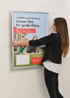 update displays  Klapprahmen Easy-Fix silber 32,7 x 45,0...