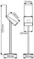 update displays Prospektständer silber DIN A4 25,0 x...