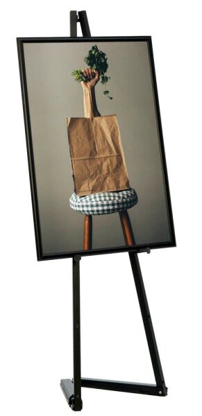 update displays Staffelei schwarz 53,6 x 30,9 x 150,0 cm, 1 St.