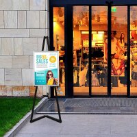 update displays Staffelei schwarz 53,6 x 30,9 x 150,0 cm, 1 St.