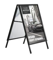 update displays Kundenstopper schwarz DIN A1 2 Fächer 63,7 x 80,0 x 100,5 cm, 1 St.